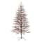 7ft. Pre-Lit Frosted Berry Twig Artificial Christmas Tree, Multicolor Gum Ball LED Lights